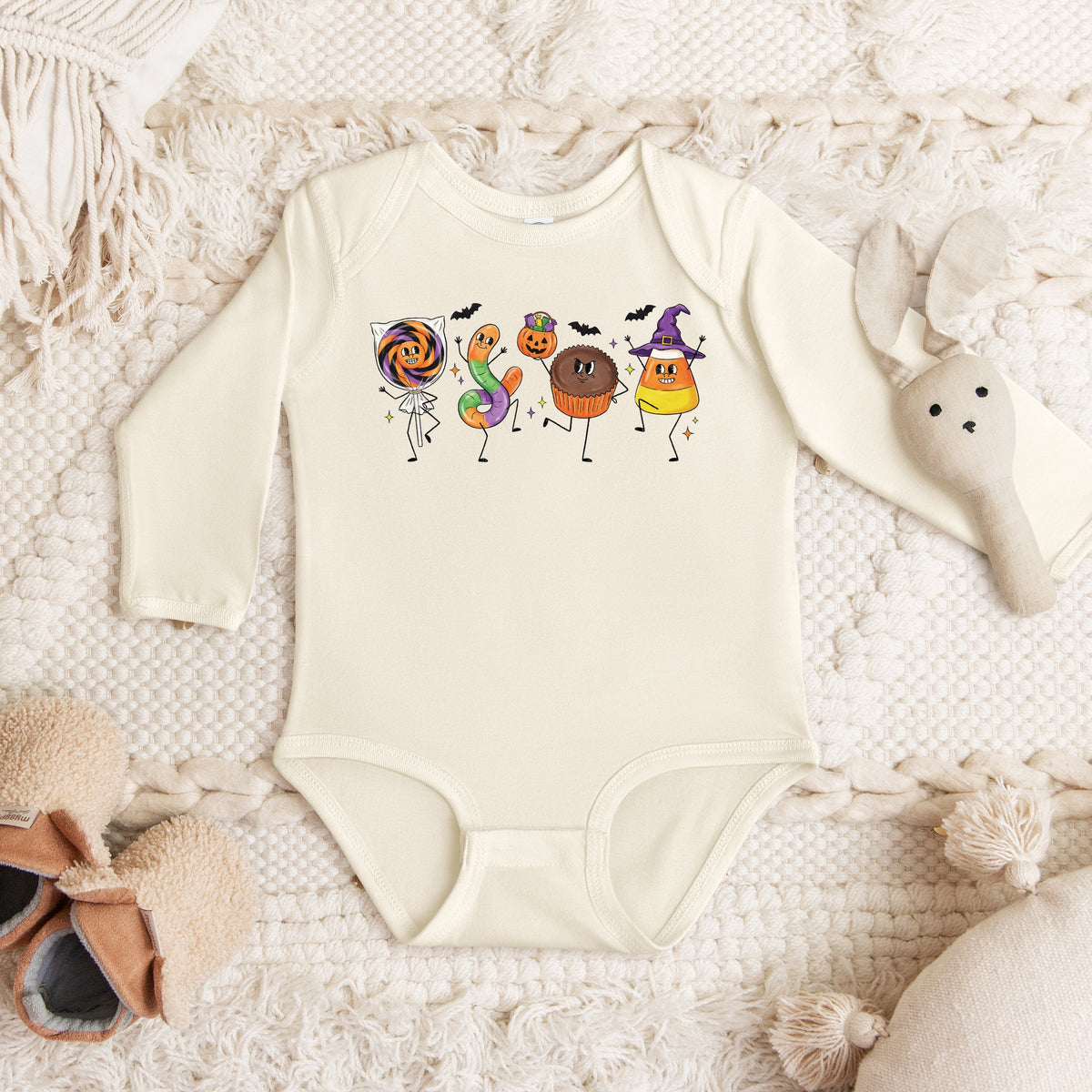 Candy Stick Figures - Infant Long Sleeve Bodysuit