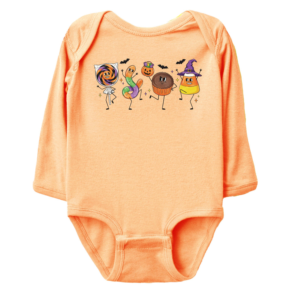 Candy Stick Figures - Infant Long Sleeve Bodysuit