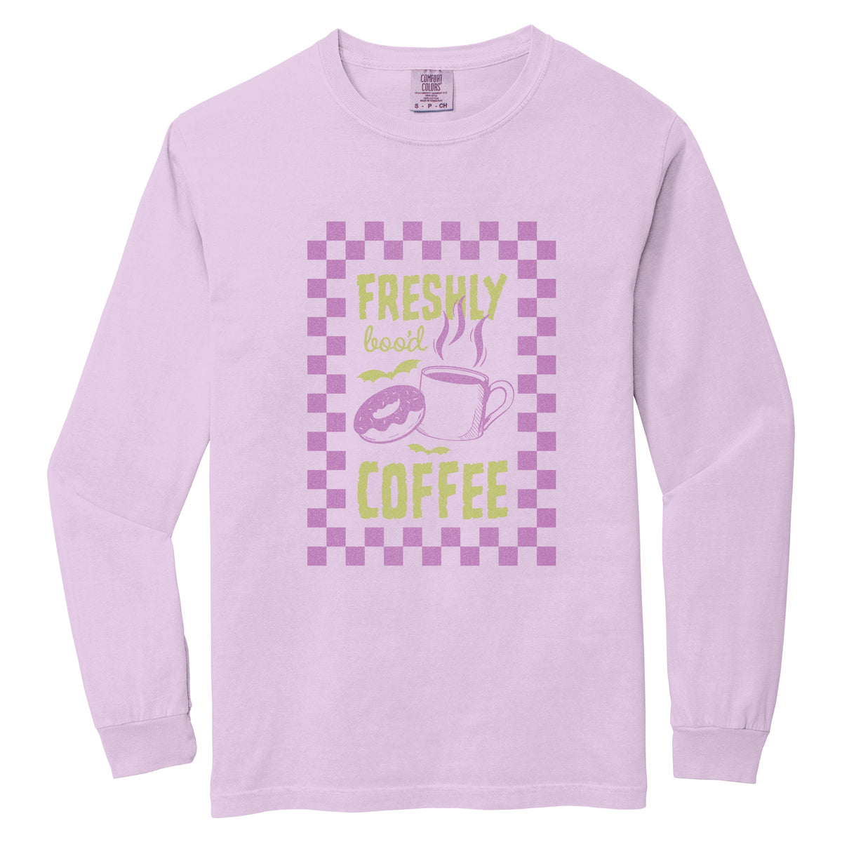 Freshly Boo'd Coffee - Women's Garment Dyed Long Sleeve product image 1