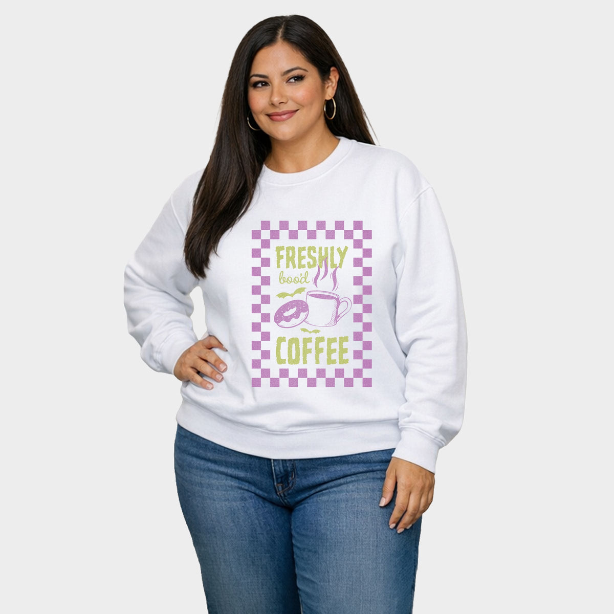 Freshly Boo'd Coffee - Women's Plus Sized Graphic Sweatshirt product image 2