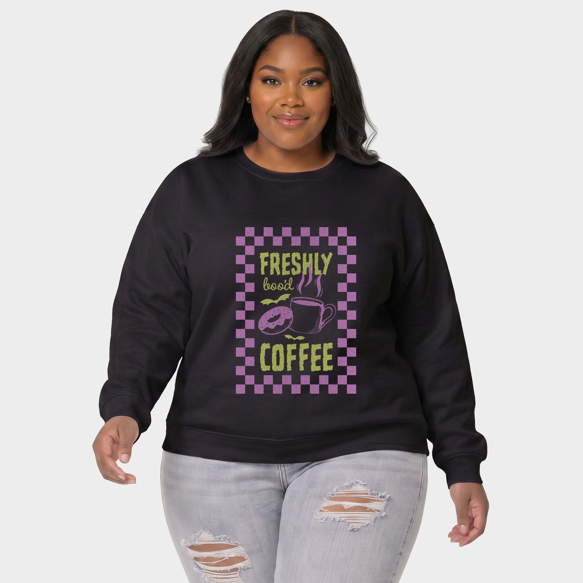 Freshly Boo'd Coffee - Women's Plus Sized Graphic Sweatshirt product image 4