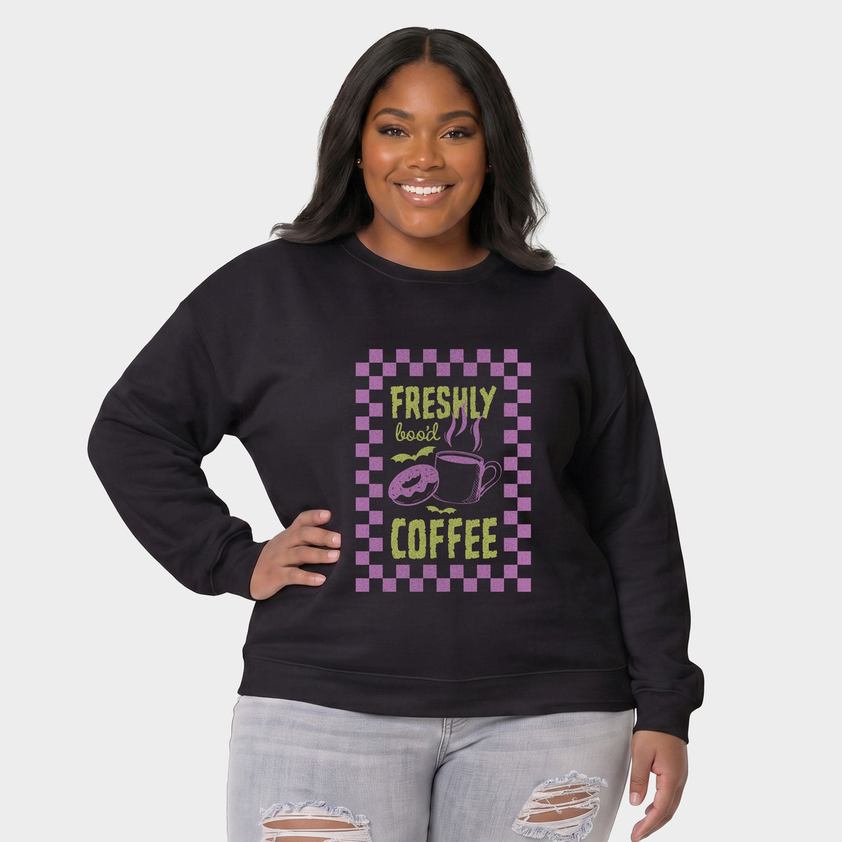 Freshly Boo'd Coffee - Women's Plus Sized Graphic Sweatshirt product image 5