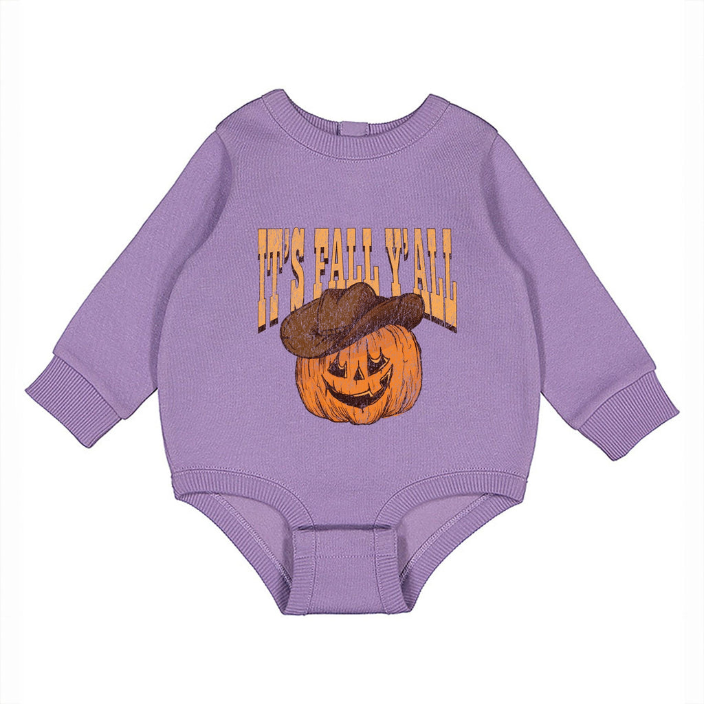 It's Fall Y'all Jack-O-Lantern - Infant Fleece BodySuit