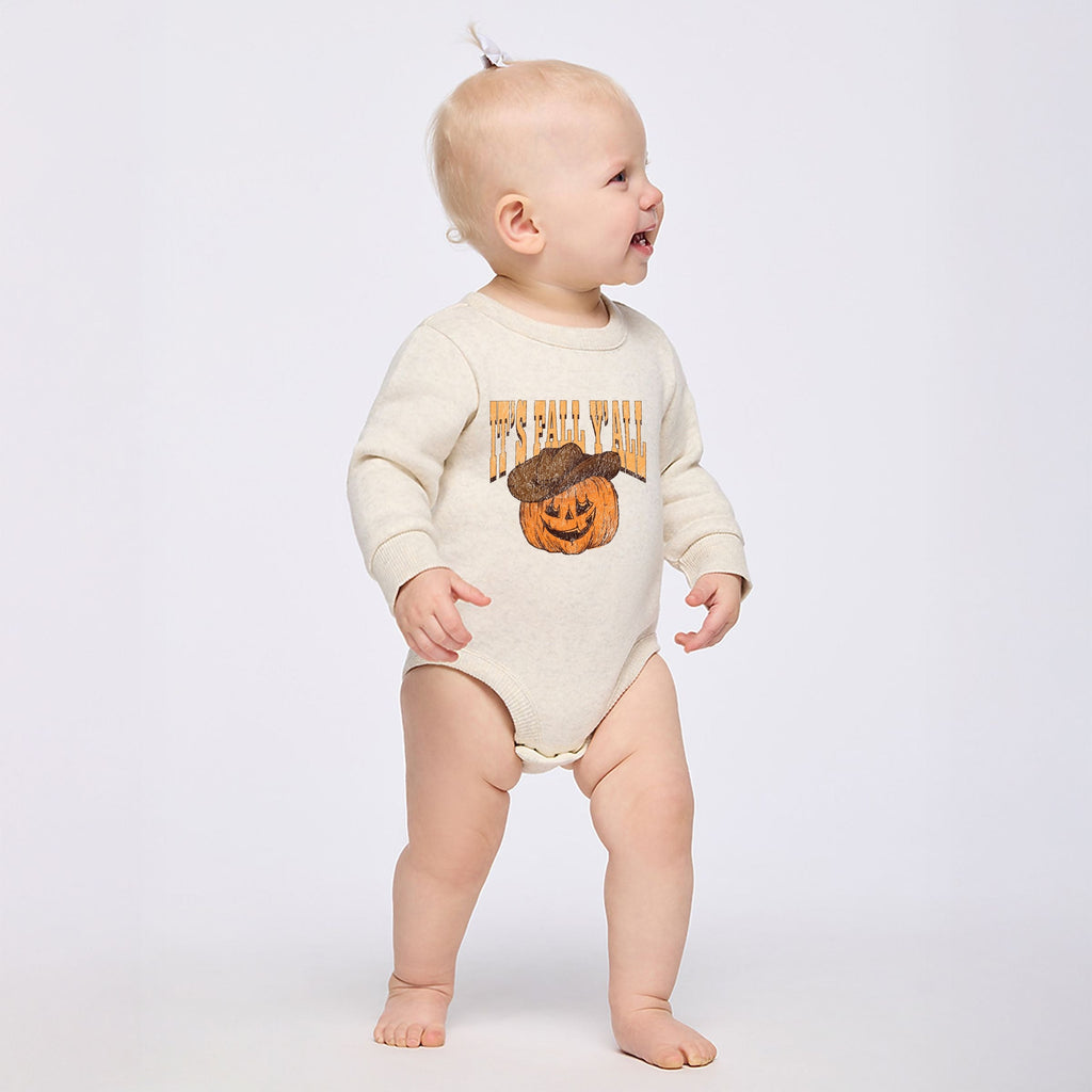 It's Fall Y'all Jack-O-Lantern - Infant Fleece BodySuit