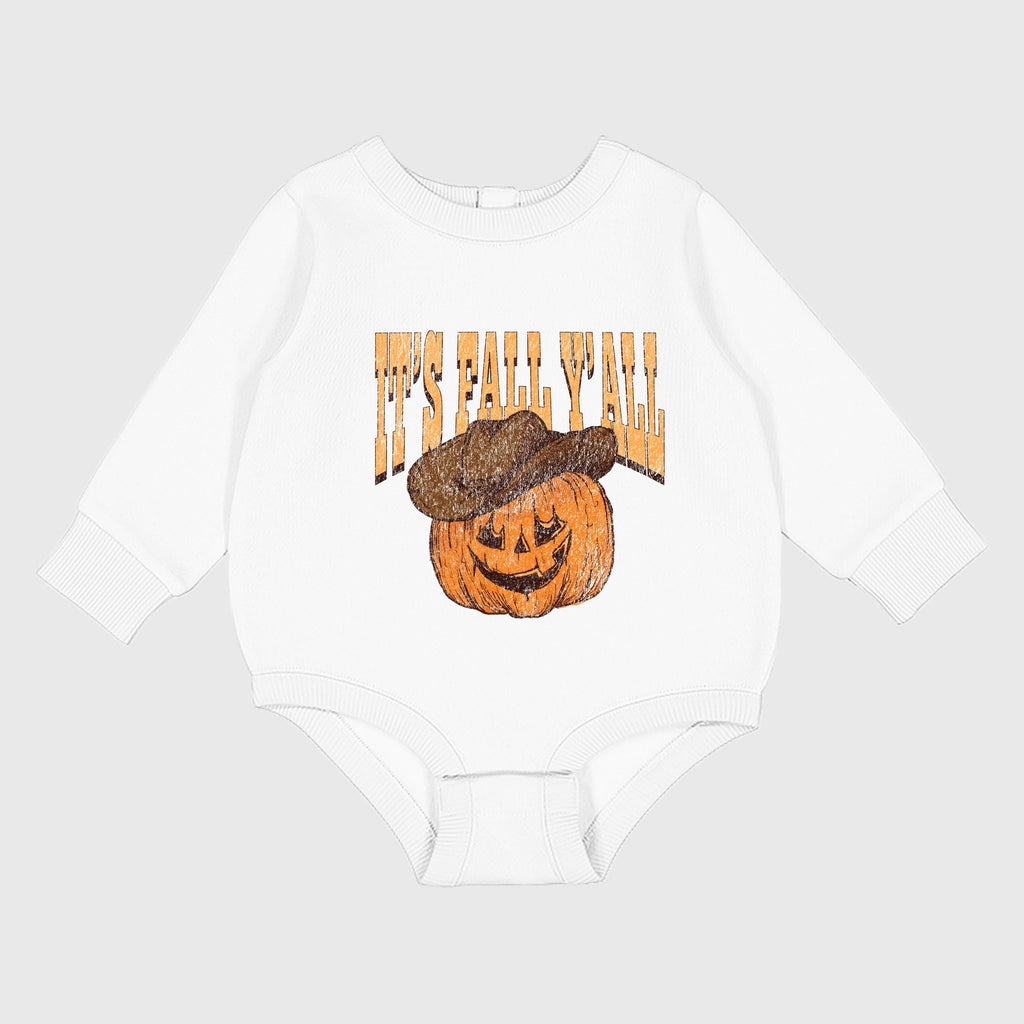 It's Fall Y'all Jack-O-Lantern - Infant Fleece BodySuit