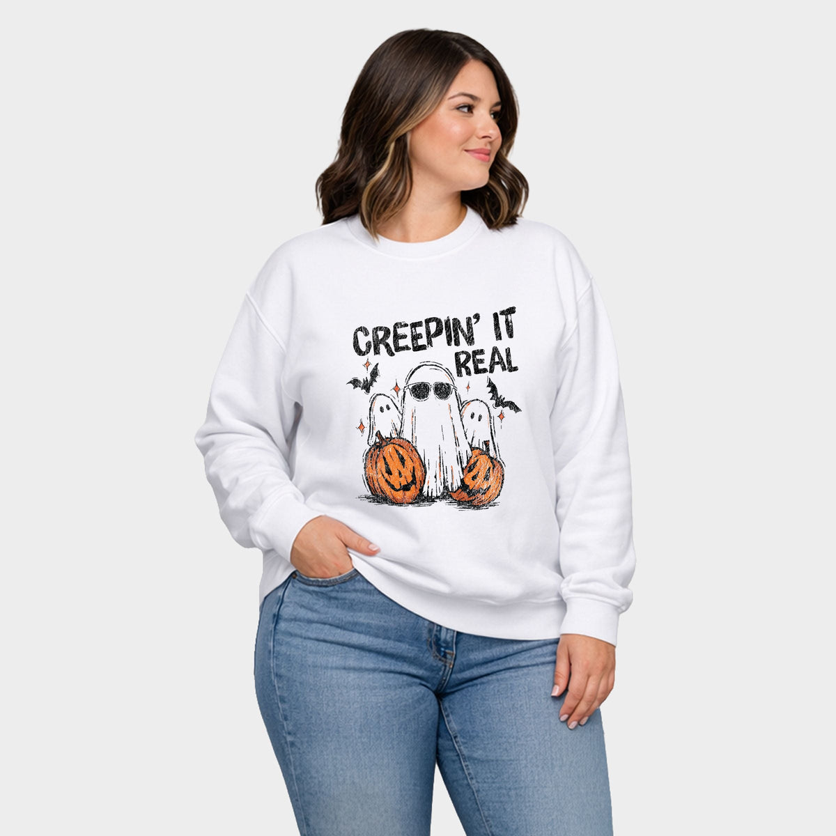 Creepin it Real Ghosts - Women's Plus Sized Graphic product image 2