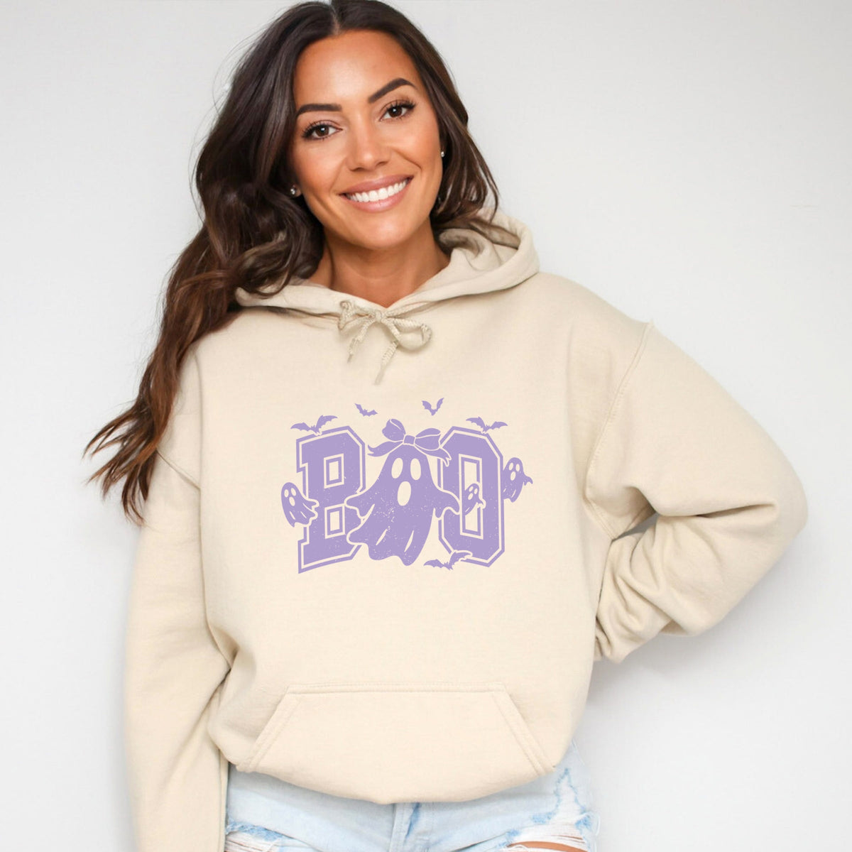 Boo Varsity Ghosts Coquette - Women's Graphic Hoodie product image 4
