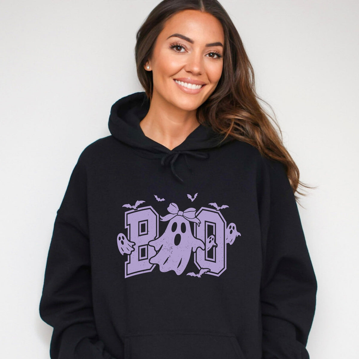 Boo Varsity Ghosts Coquette - Women's Graphic Hoodie product image 1