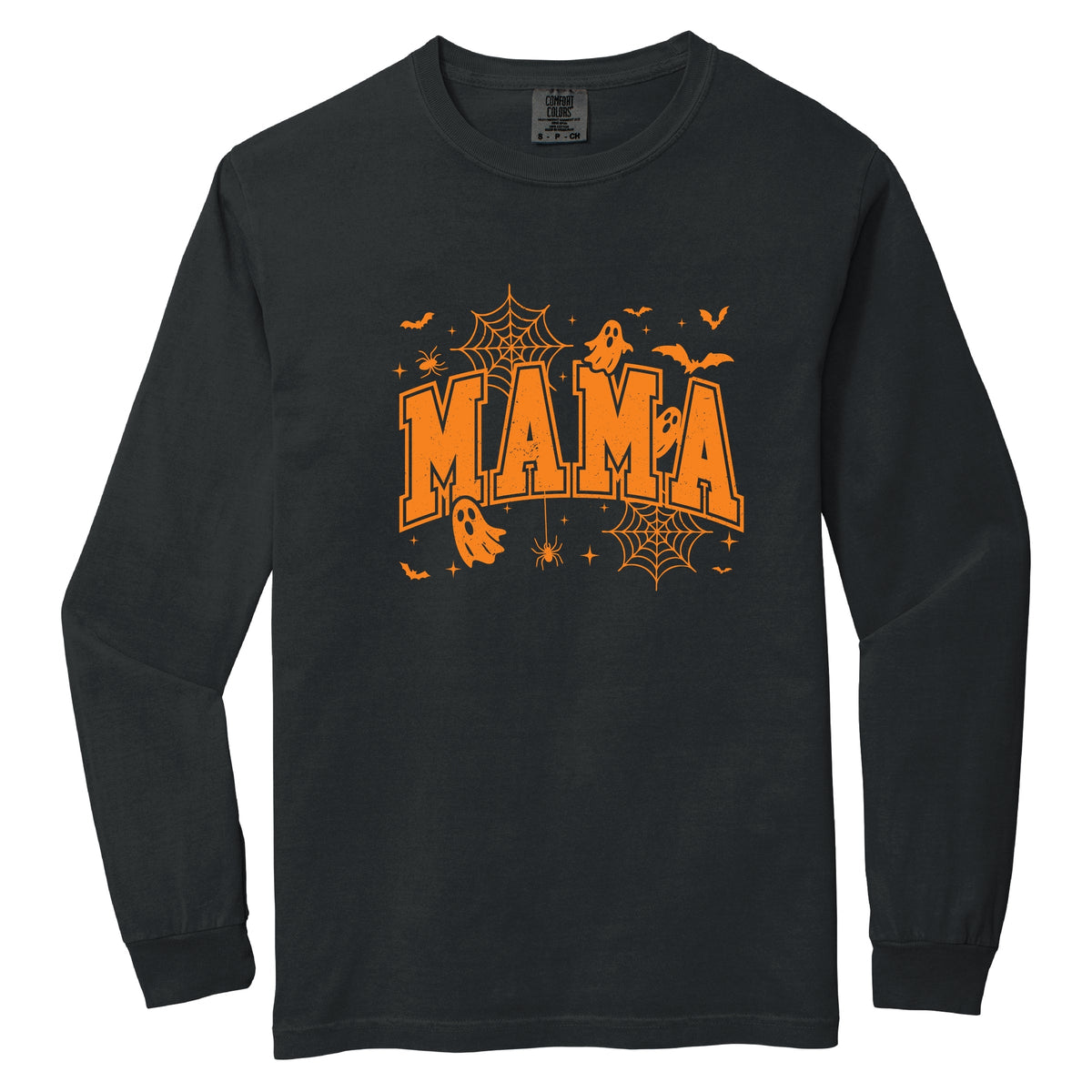 Mama Halloween Varsity - Women's Garment Dyed Long Sleeve product image 2