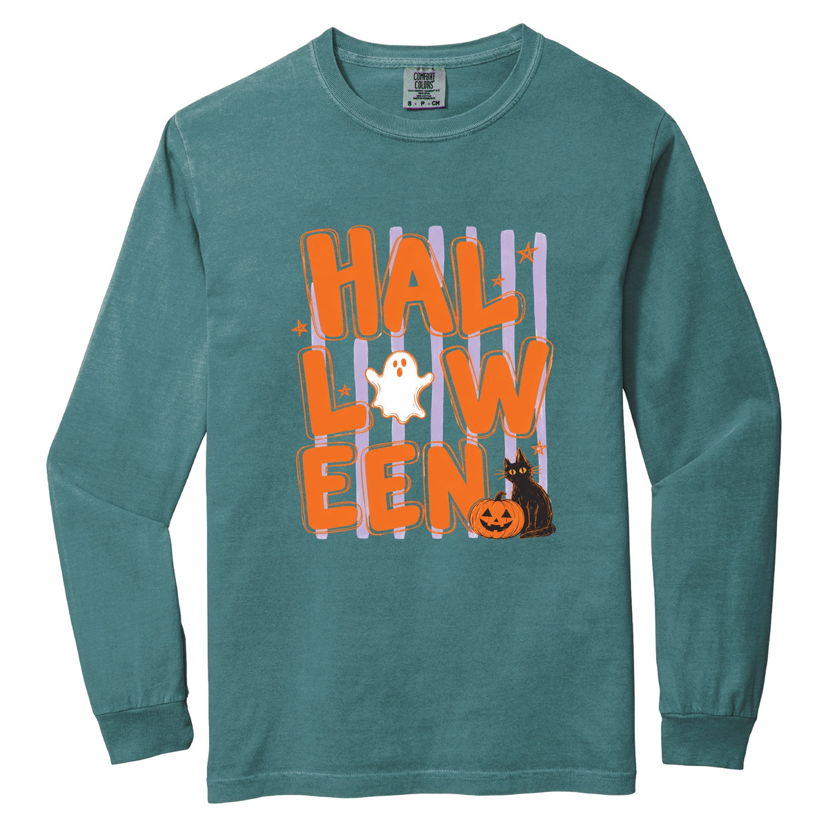 Halloween Stripes - Women's Garment Dyed Long Sleeve product image 5