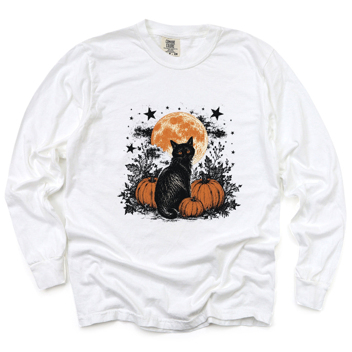 Black Cat Pumpkins - Women's Garment Dyed Long Sleeve product image 8