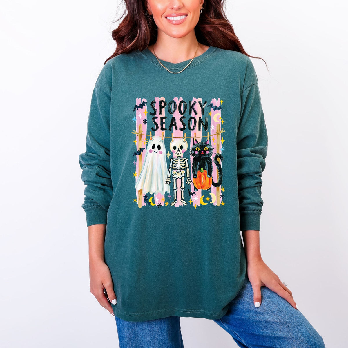 Halloween Character Clothesline - Women's Garment Dyed Long product image 4
