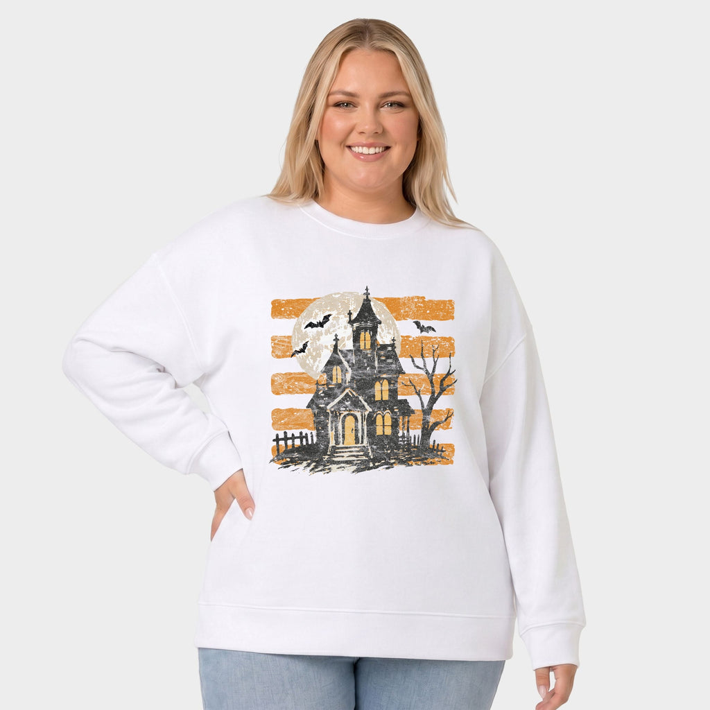 Haunted House Orange Stripes - Women's Plus Sized Graphic product image 1