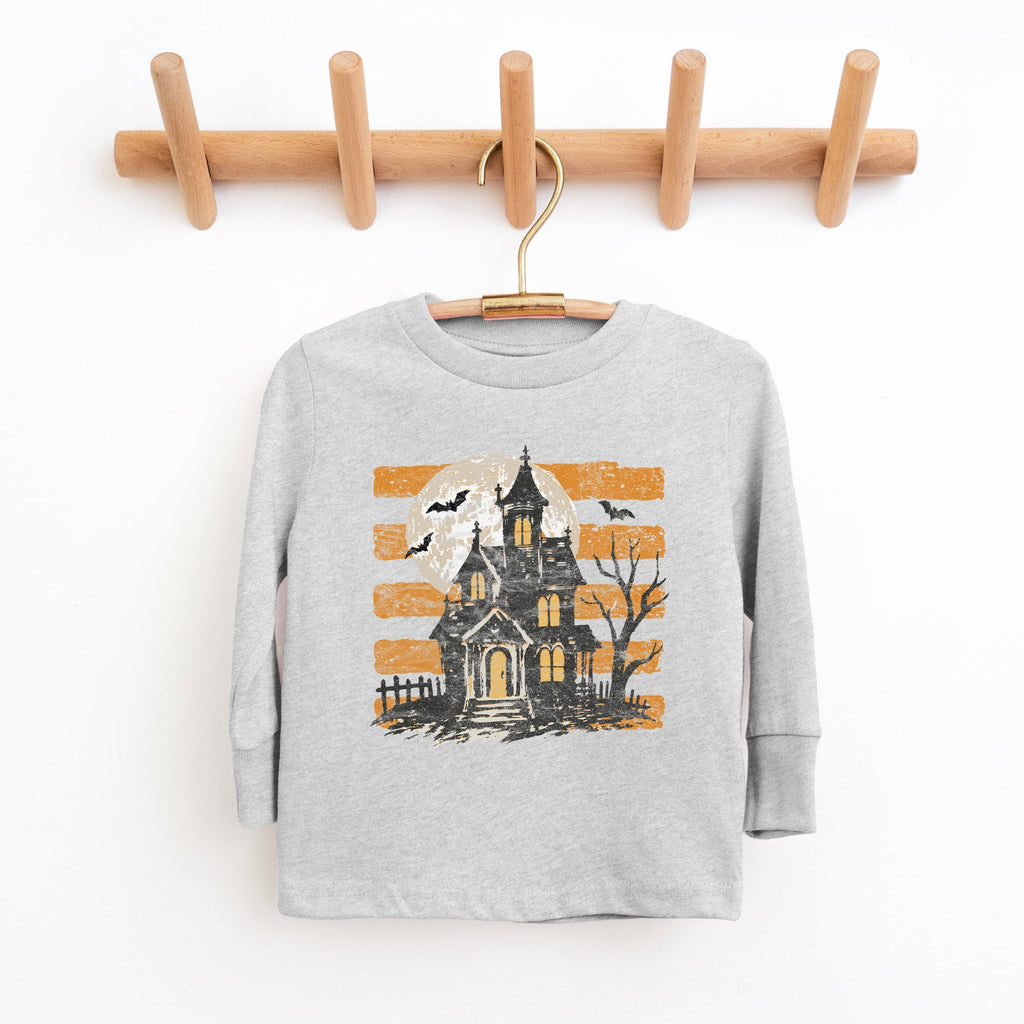 Haunted House Orange Stripes - Youth Long Sleeve Graphic product image 2