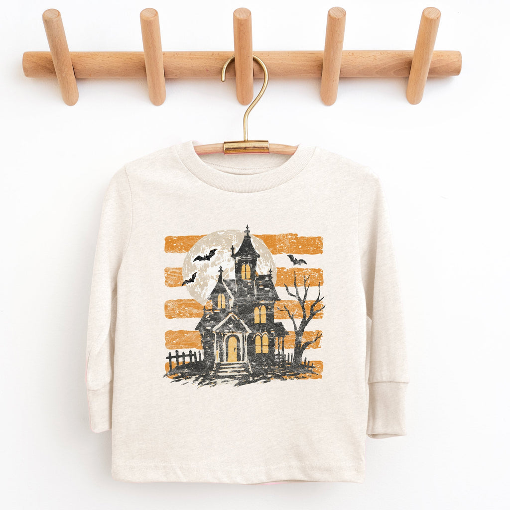 Haunted House Orange Stripes - Youth Long Sleeve Graphic product image 5