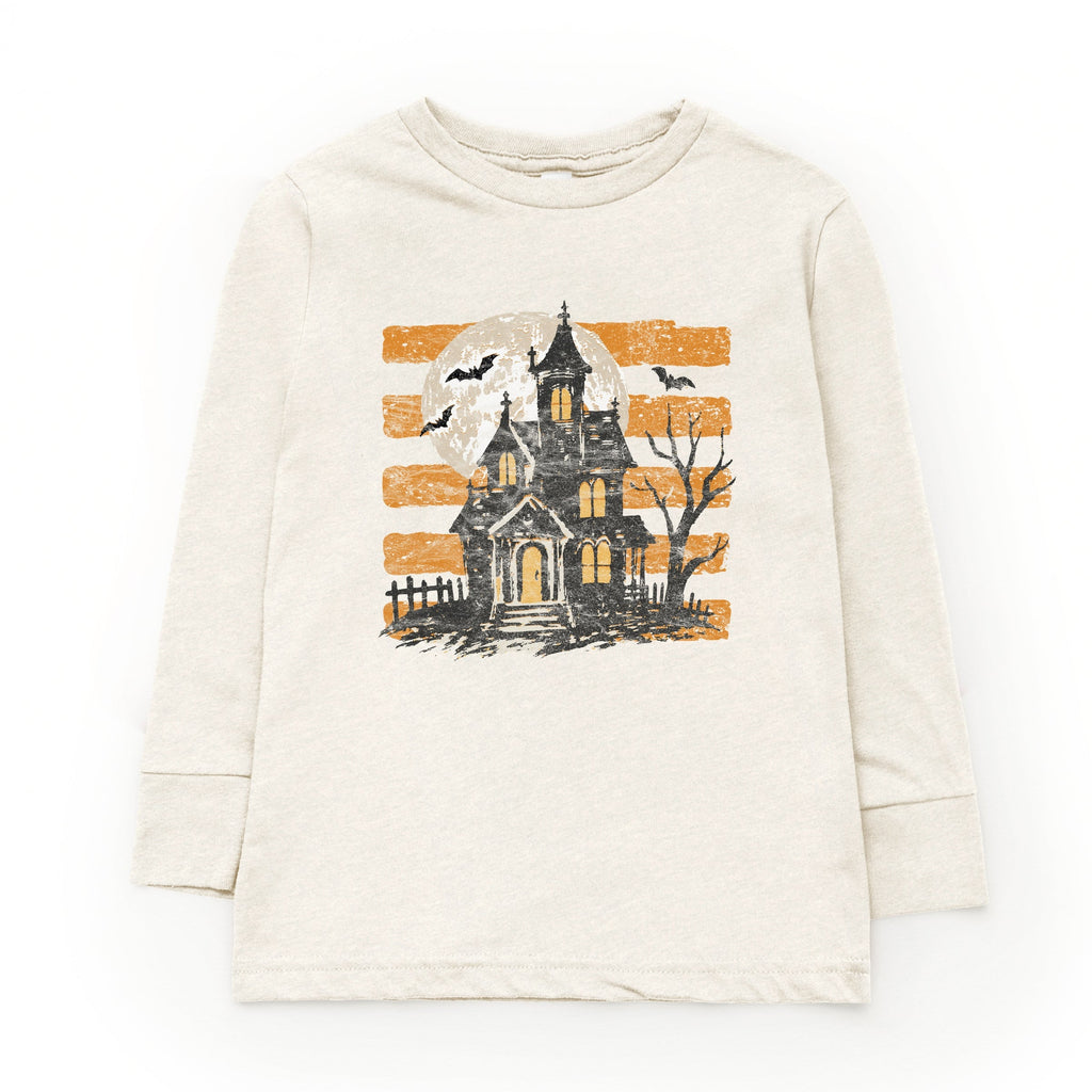 Haunted House Orange Stripes - Youth Long Sleeve Graphic product image 12