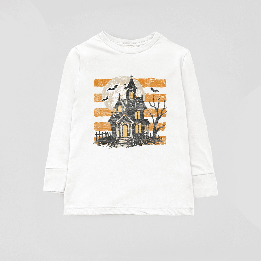 Haunted House Orange Stripes - Youth Long Sleeve Graphic product image 8