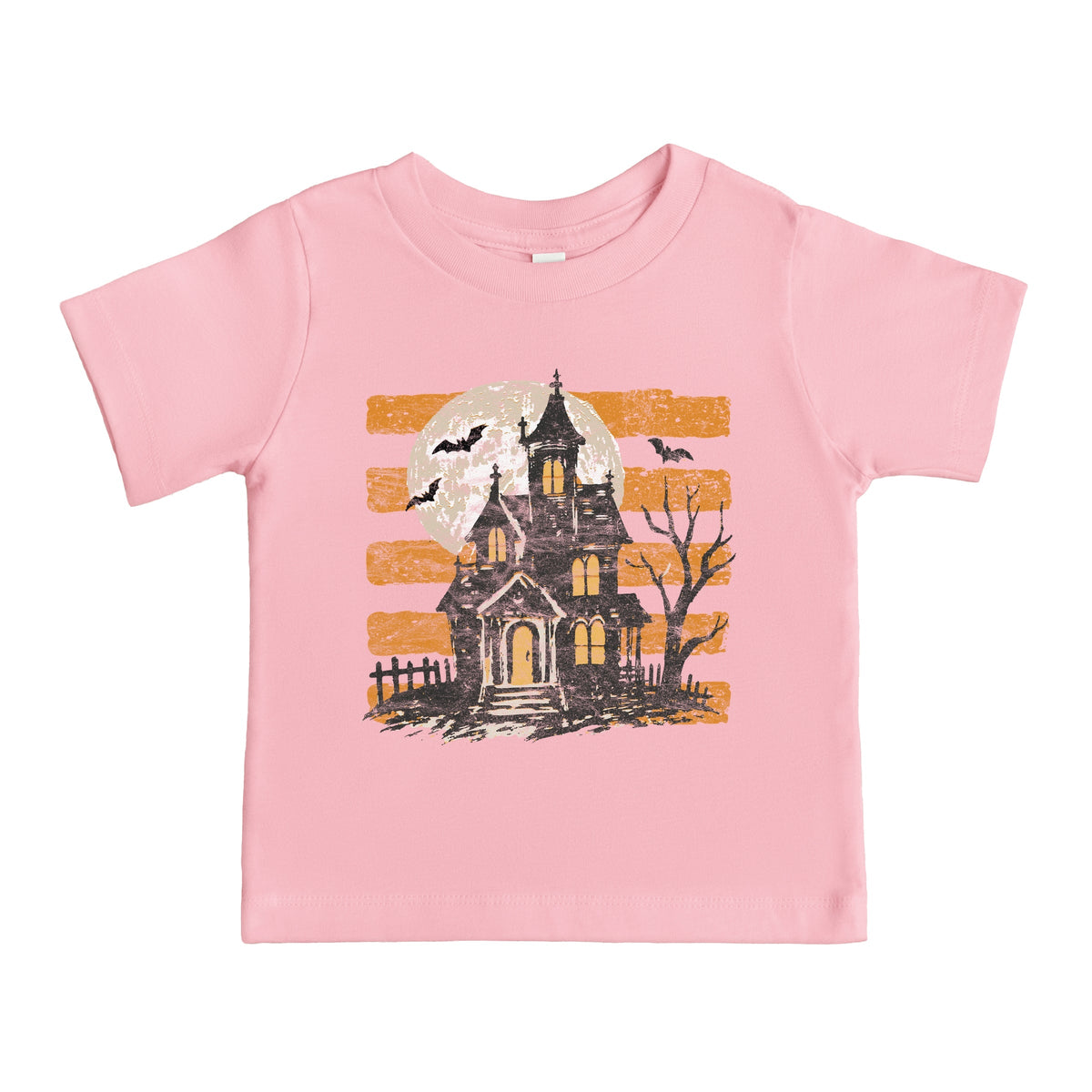 Haunted House Orange Stripes - Toddler Short Sleeve Graphic product image 2