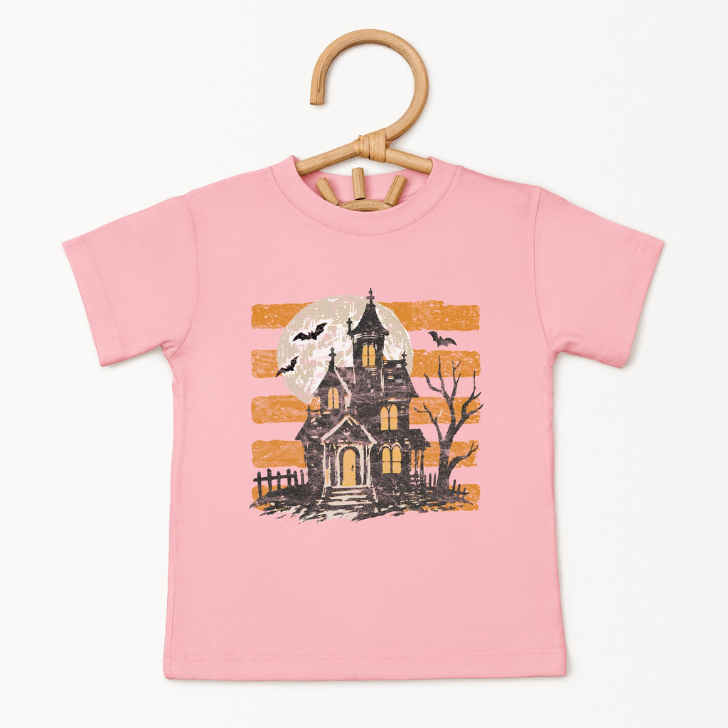 Haunted House Orange Stripes - Toddler Short Sleeve Graphic product image 1