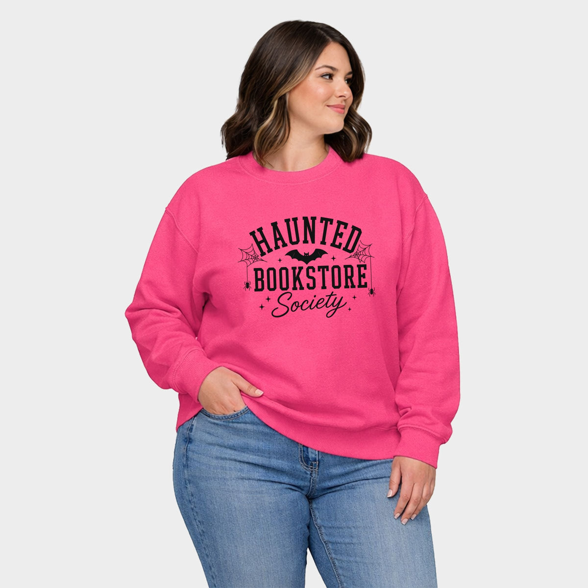 Haunted Bookstore - Women's Plus Sized Graphic Sweatshirt product image 1