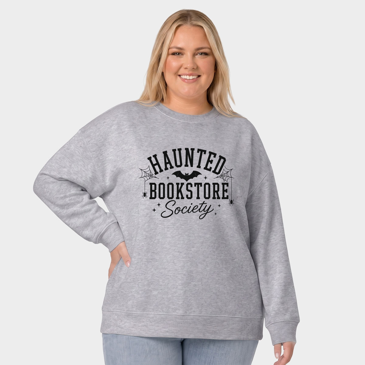 Haunted Bookstore - Women's Plus Sized Graphic Sweatshirt product image 4