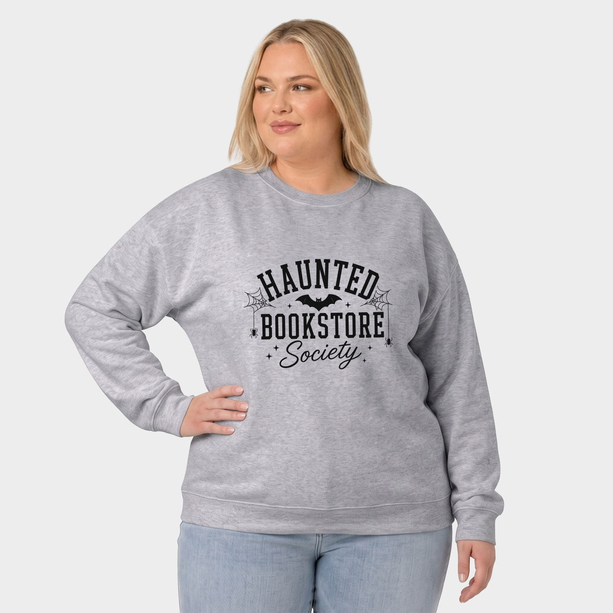 Haunted Bookstore - Women's Plus Sized Graphic Sweatshirt product image 5