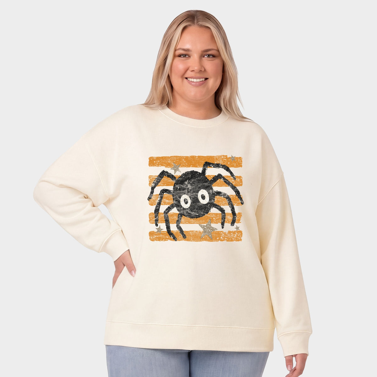 Spider Orange Stripes - Women's Plus Sized Graphic product image 1