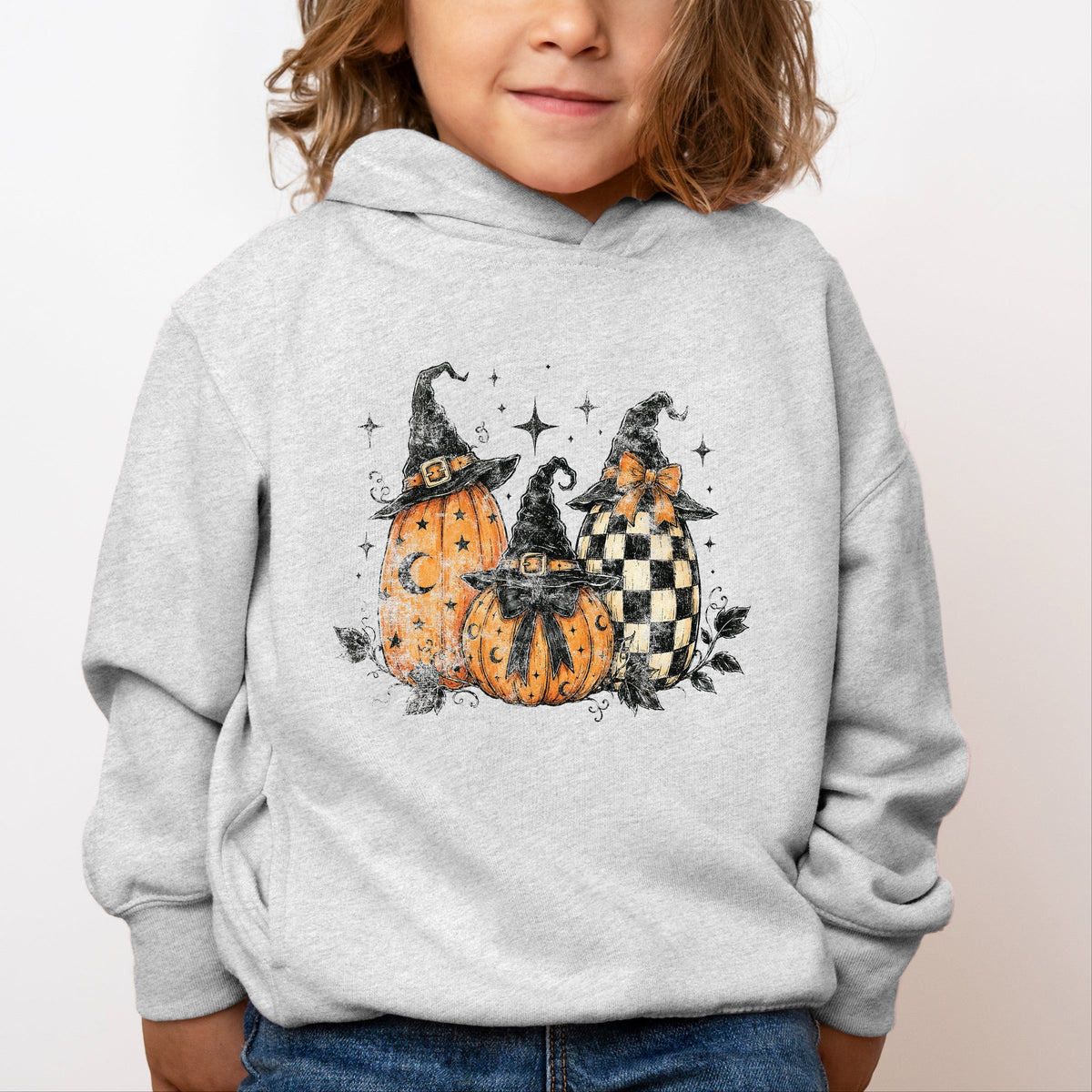 Witch Hat Pumpkins - Toddler Hoodie
