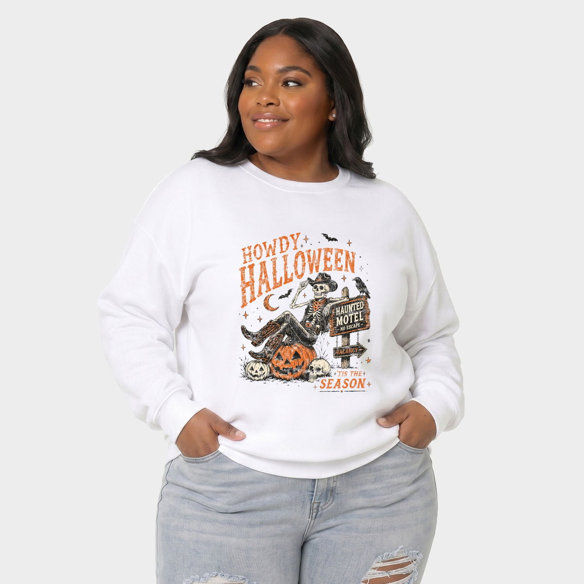 Howdy Halloween Skeleton - Women's Plus Sized Graphic product image 1