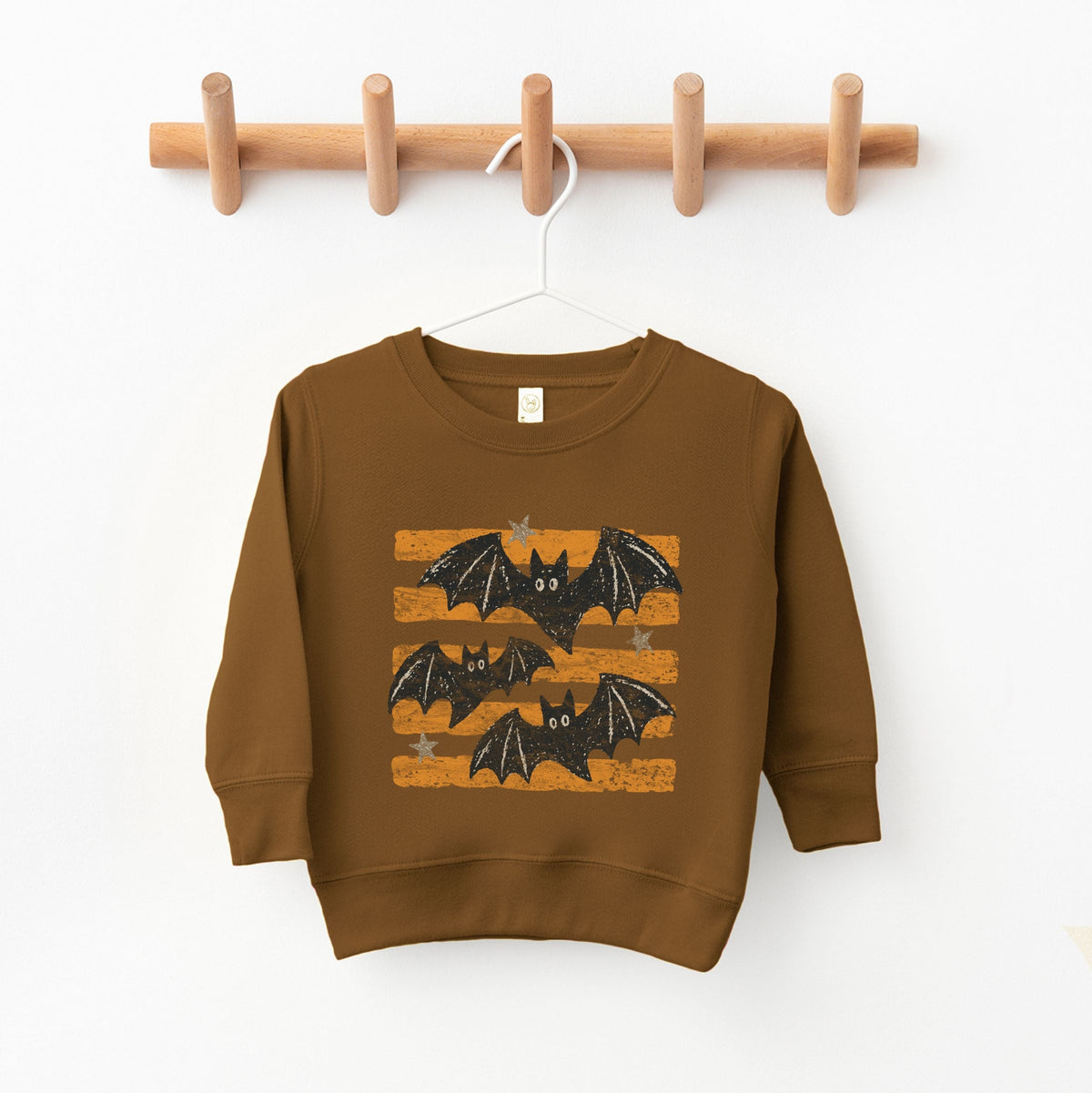 Bats Orange Stripes - Youth Graphic Sweatshirt product image 5