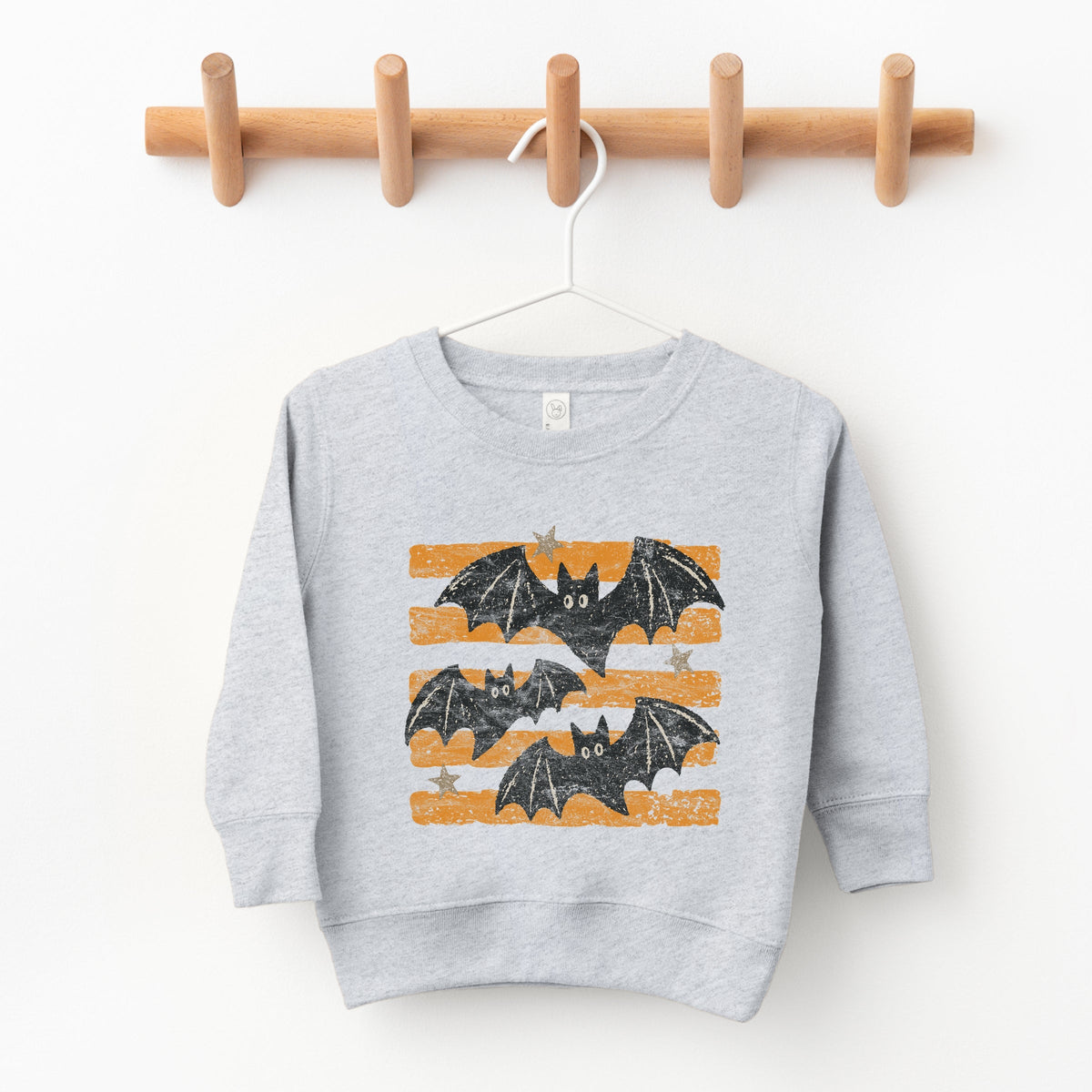 Bats Orange Stripes - Toddler Graphic Sweatshirt product image 5