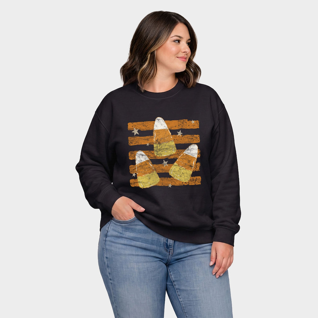 Candy Corn Orange Stripes - Women's Plus Sized Graphic product image 1