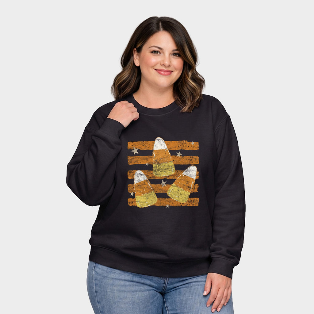 Candy Corn Orange Stripes - Women's Plus Sized Graphic product image 2
