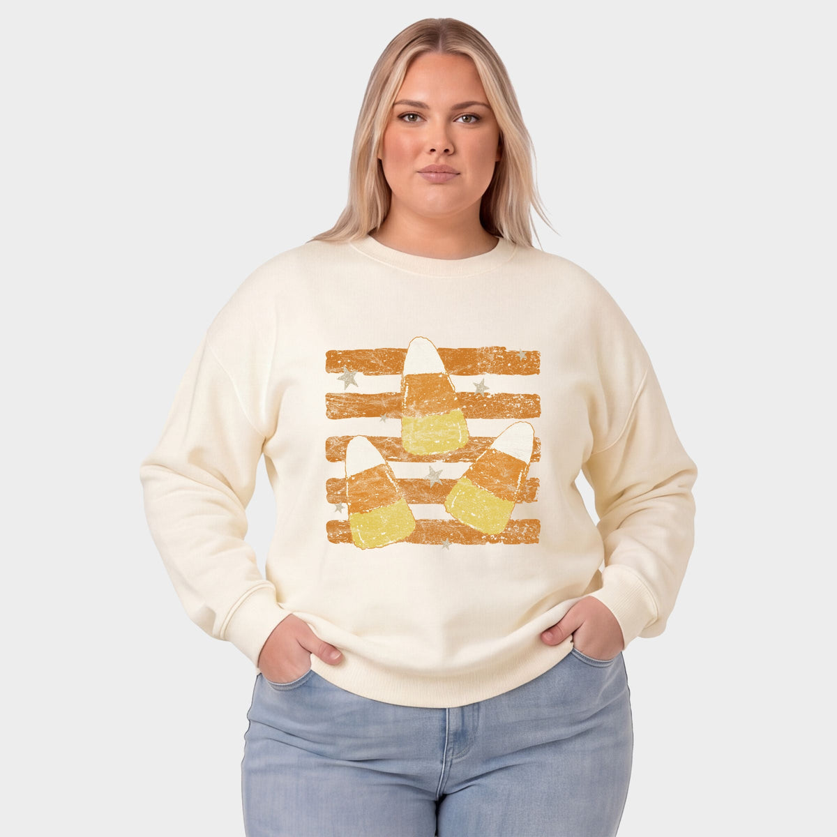 Candy Corn Orange Stripes - Women's Plus Sized Graphic product image 7