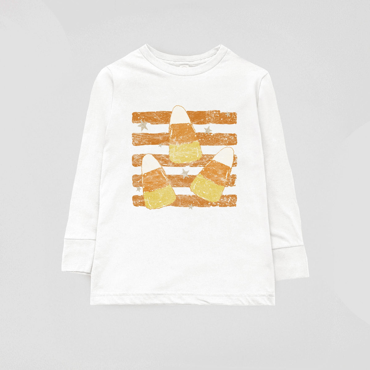 Candy Corn Orange Stripes - Youth Long Sleeve Graphic product image 8
