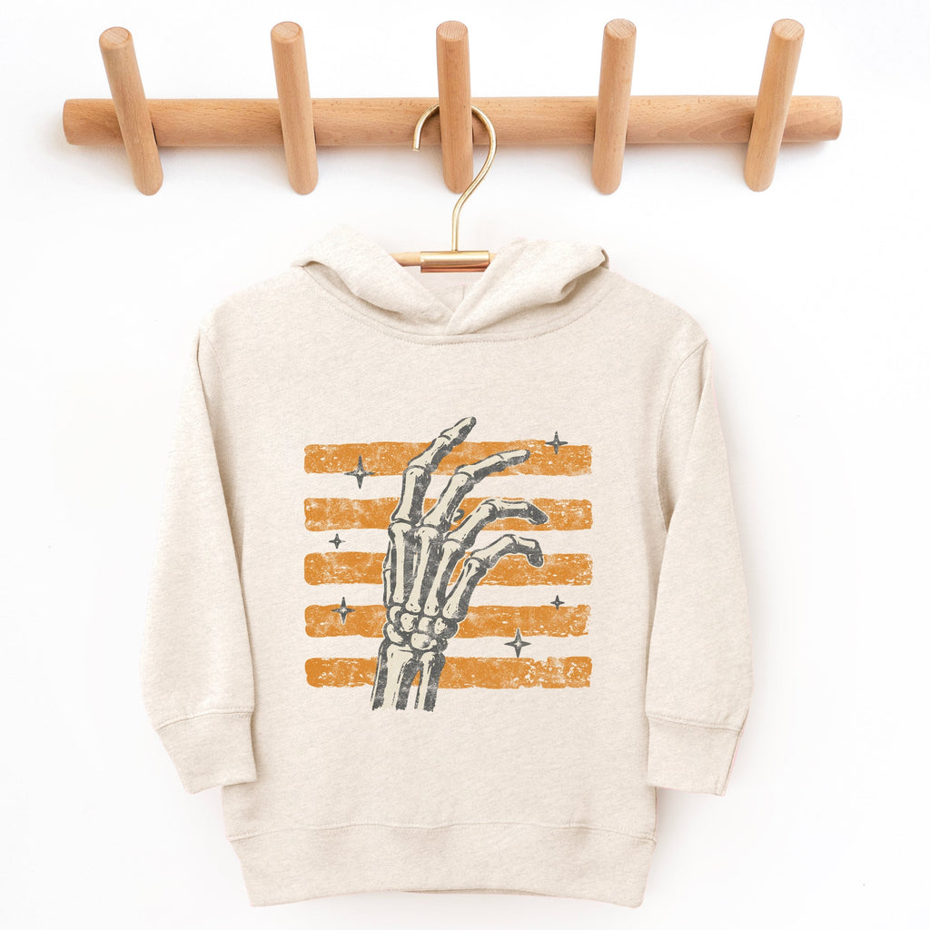 Skeleton Hand Orange Stripes - Toddler Hoodie product image 2