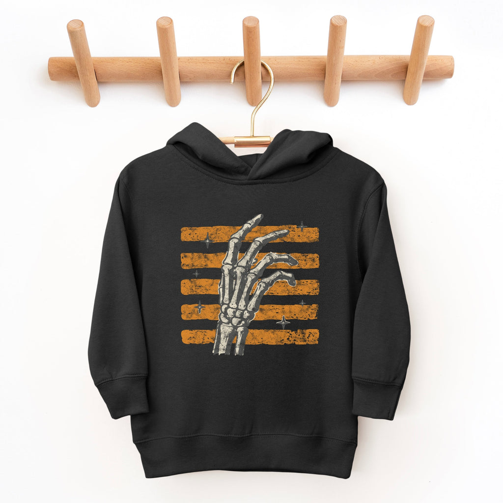 Skeleton Hand Orange Stripes - Toddler Hoodie product image 5