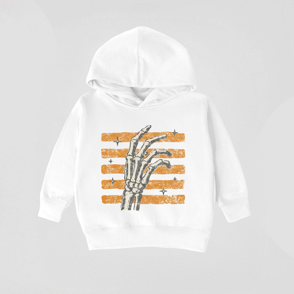 Skeleton Hand Orange Stripes - Toddler Hoodie product image 8