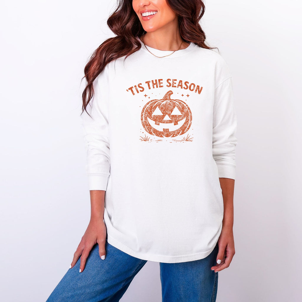 Tis The Season Jack O Lantern - Women's Garment Dyed Long product image 1