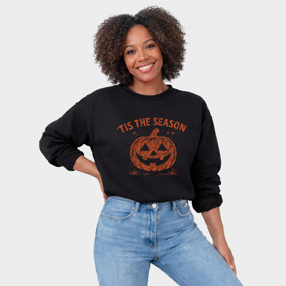 Tis The Season Jack O Lantern - Women's Graphic Sweatshirt product image 1