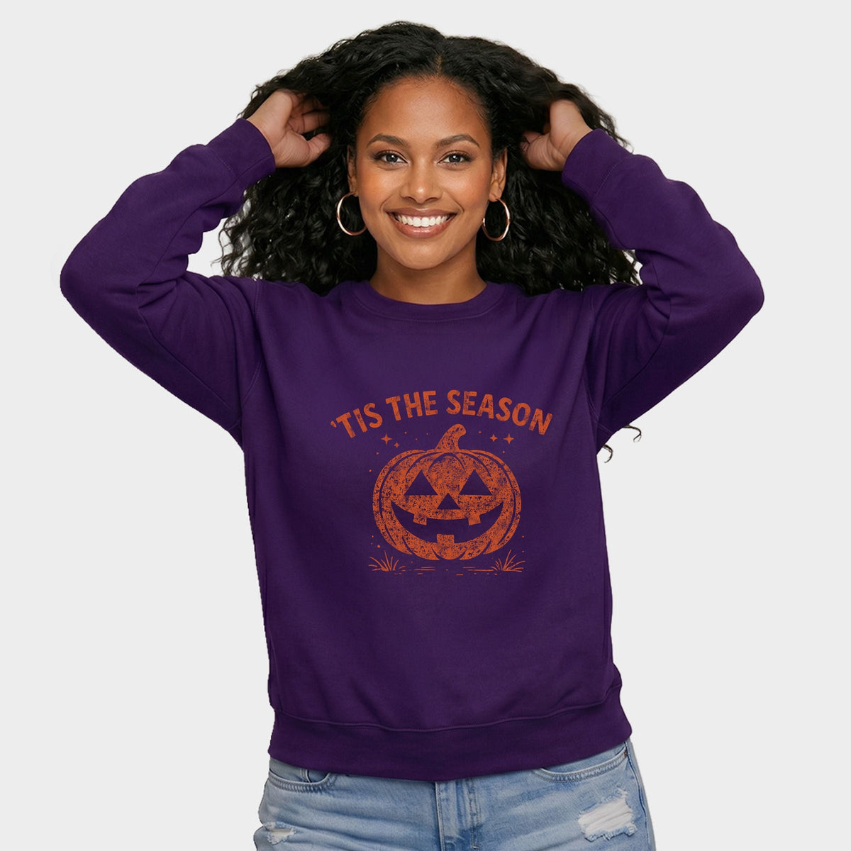 Tis The Season Jack O Lantern - Women's Graphic Sweatshirt product image 5