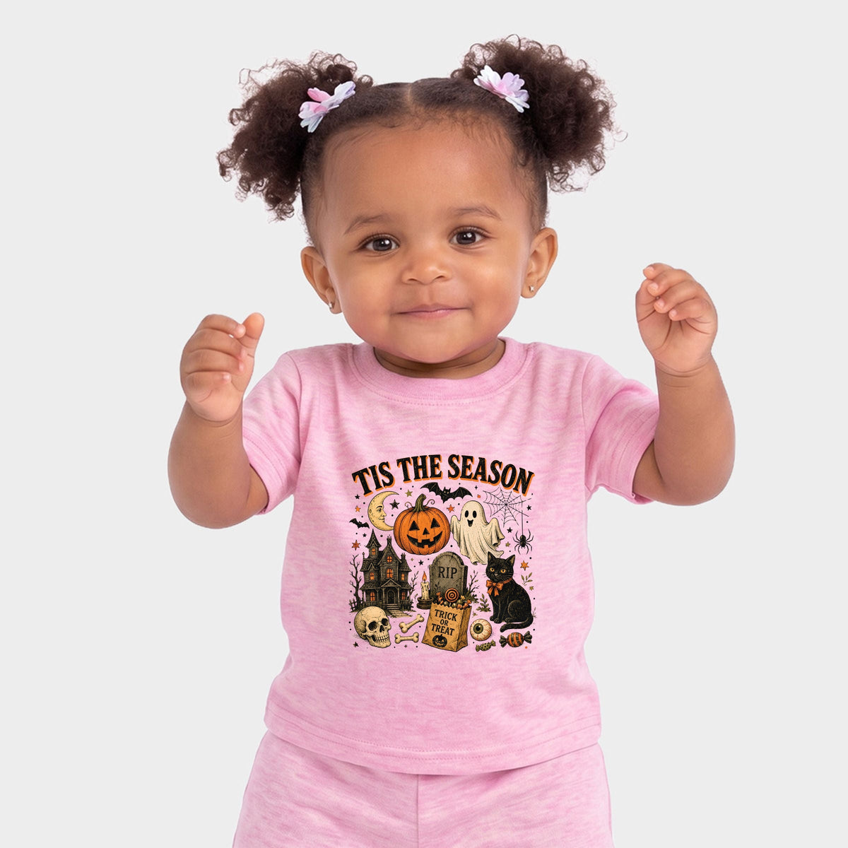 Tis The Season Haloween Collage - Infant Jogger Pant Crew Set