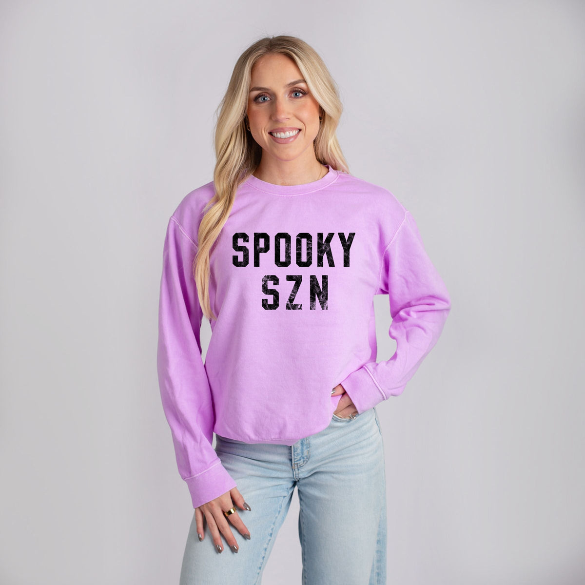 Spooky SZN Varsity - Women's Lightweight Garment Dyed product image 5
