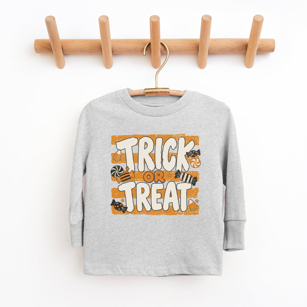 Trick or Treat Orange Stripes - Youth Long Sleeve Graphic product image 5