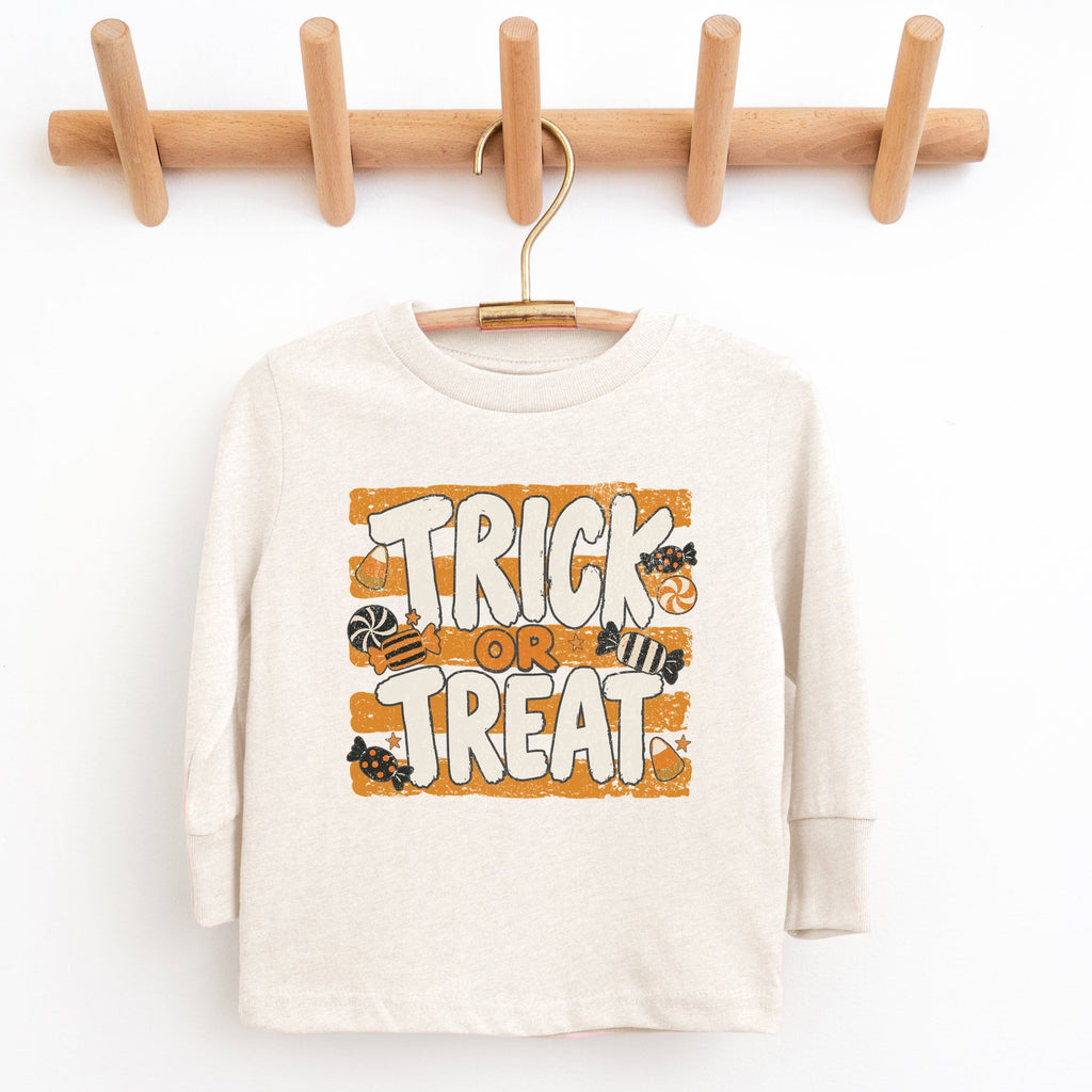 Trick or Treat Orange Stripes - Youth Long Sleeve Graphic product image 8