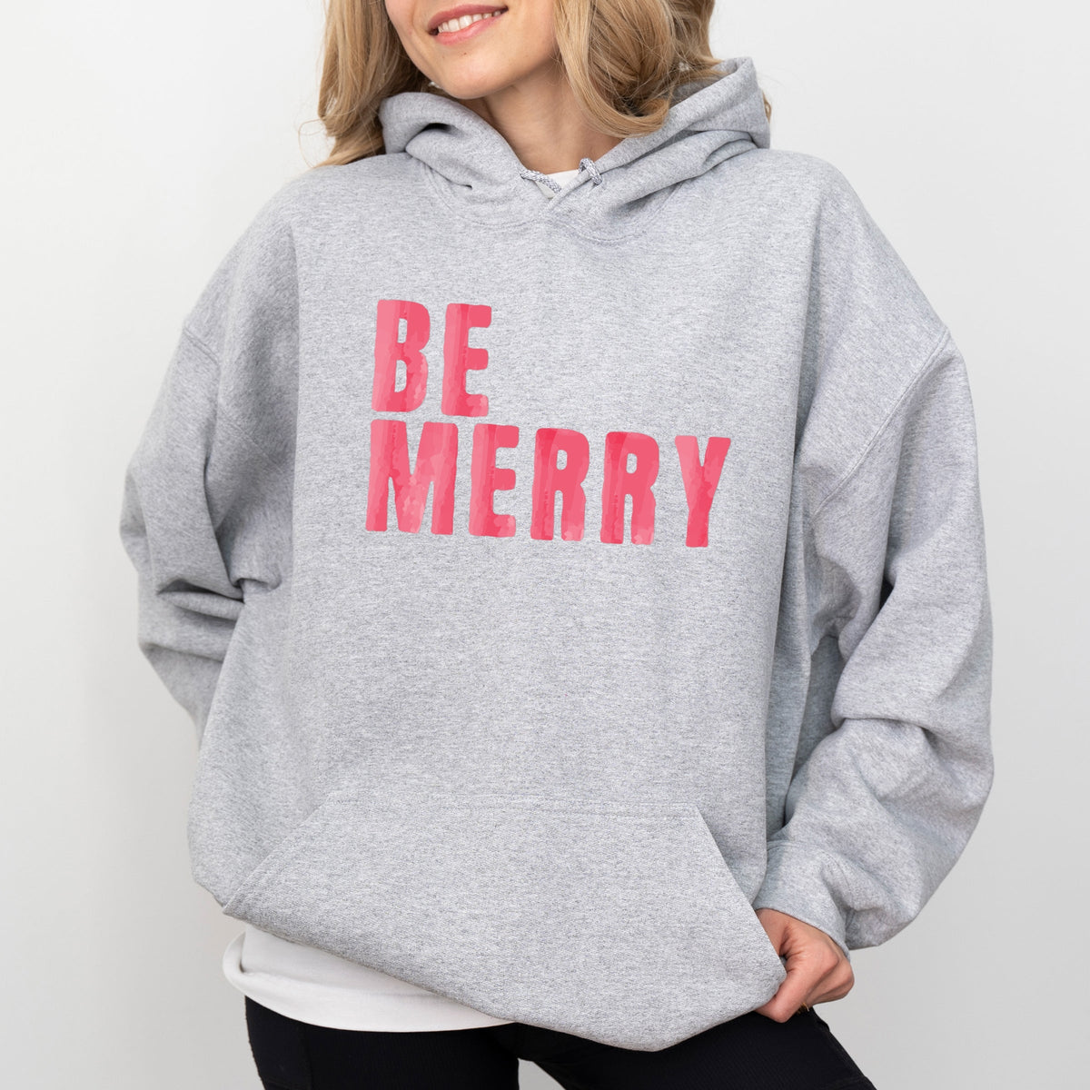 Be Merry Watercolor - Women's Graphic Hoodie product image 1
