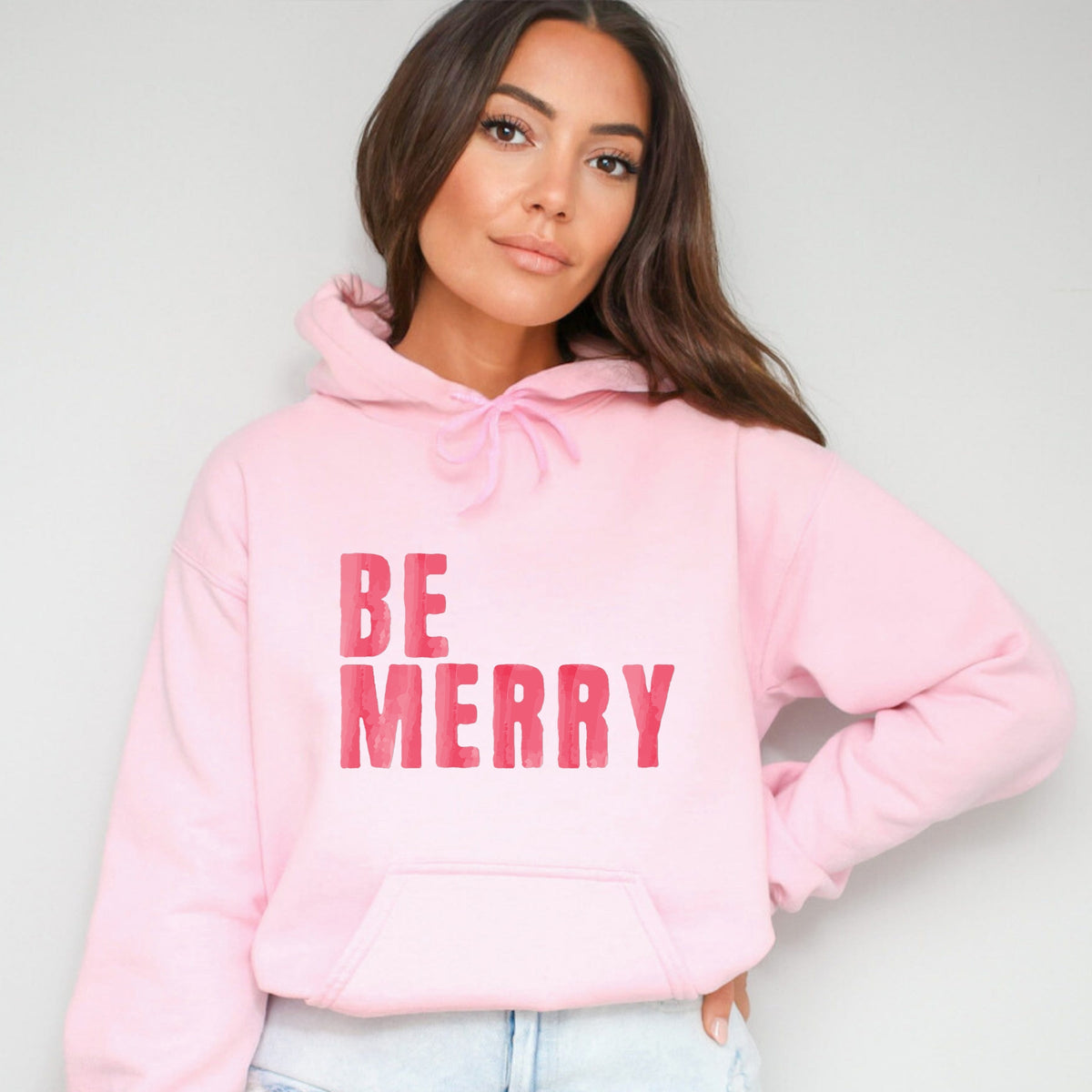 Be Merry Watercolor - Women's Graphic Hoodie product image 4