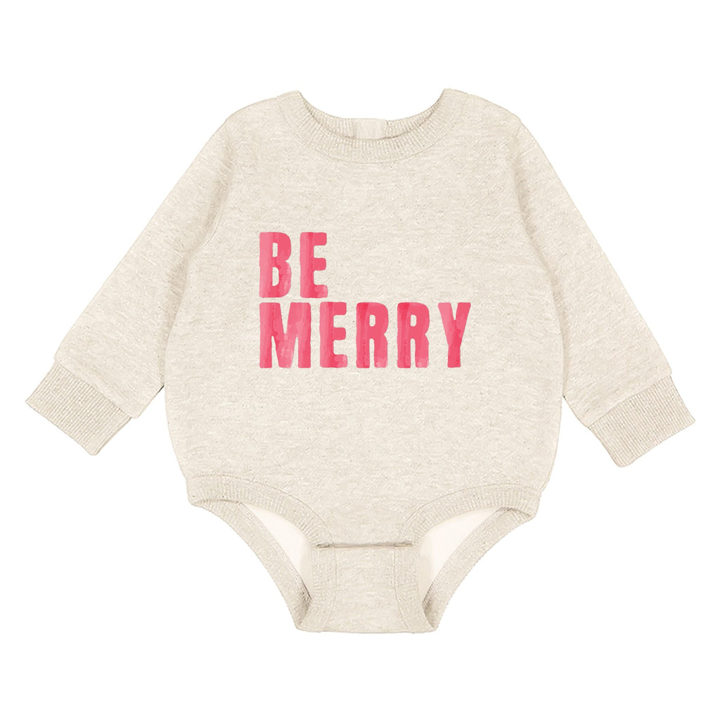 Be Merry Watercolor - Infant Fleece BodySuit