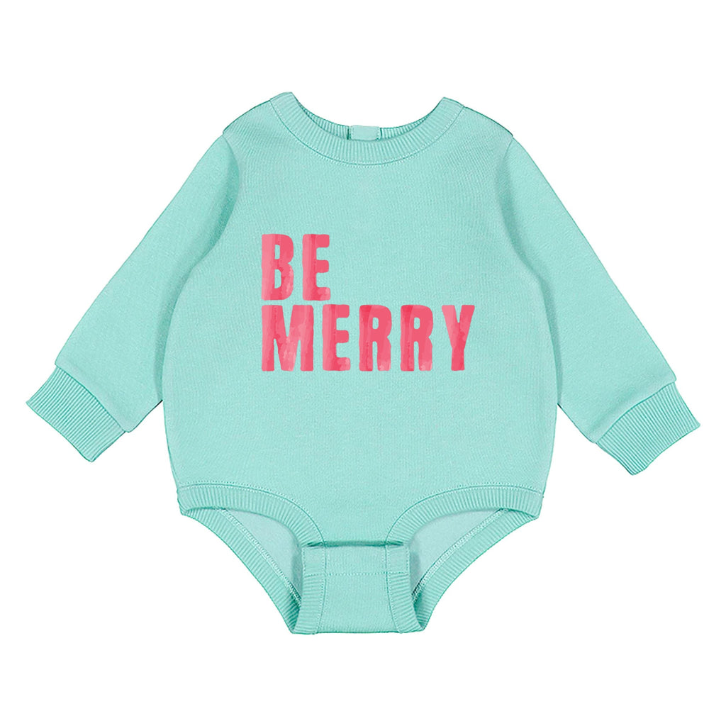 Be Merry Watercolor - Infant Fleece BodySuit