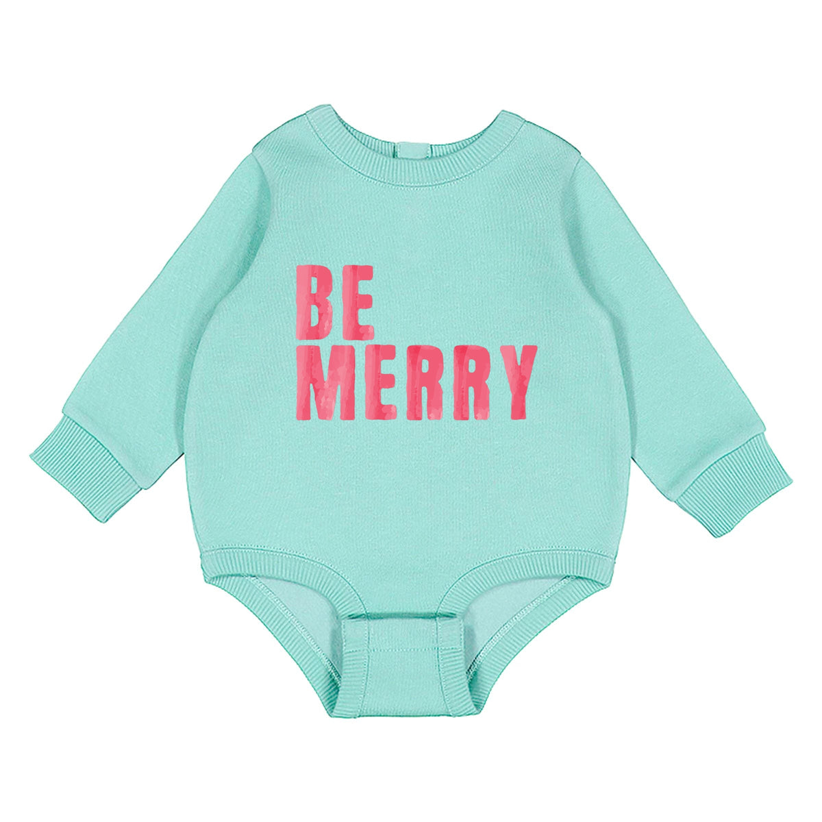 Be Merry Watercolor - Infant Fleece BodySuit